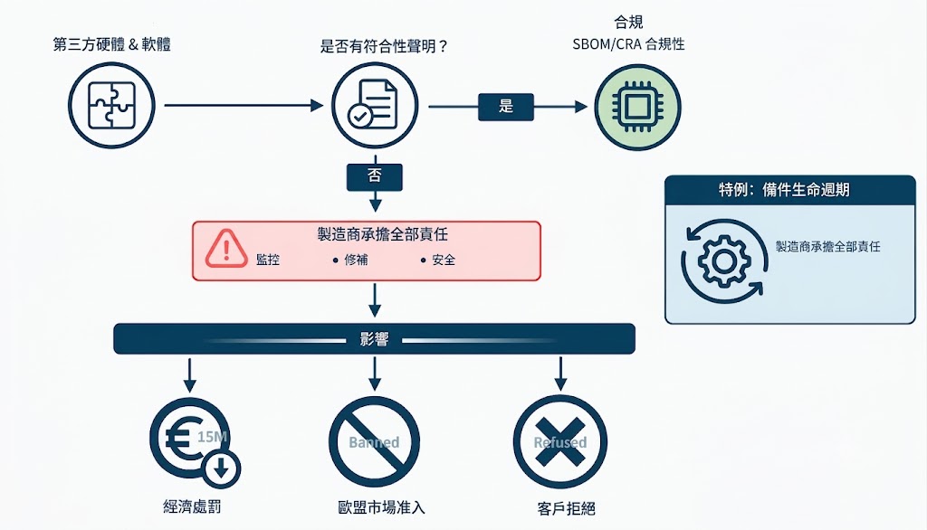 圖6 供應商相關的CRA盲區